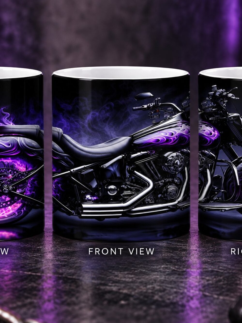 CUSTOM MOTORCYCLE MUG – BOLD & UNIQUE!